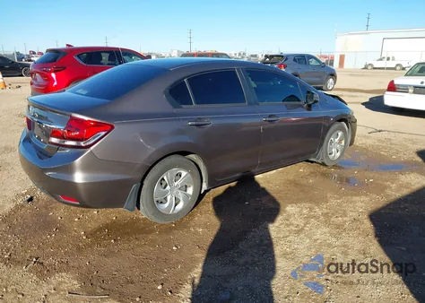 2013 Honda Civic Lx z USA, uszkodzony, nr VIN 2HGFB2F57DH558546